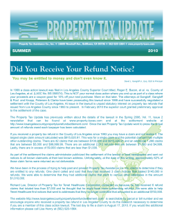 Did You Receive Your Refund Notice?