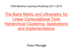 The Baire Metric and Ultrametric for Linear