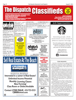 Page Resorter - Maryland Coast Dispatch