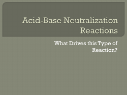 Driving Force 2 &ndash; Formation of Water