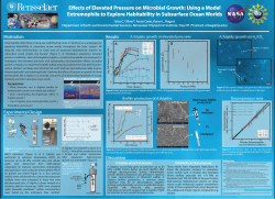 Using a Model Extremophile to Explore Habitability in Subsurface