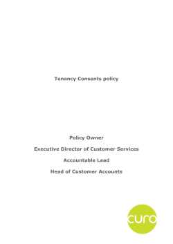 Tenancy Consents Policy