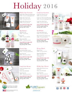 Holiday 2016 - Pure Haven Essentials