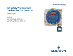 Net Safety&trade; Millennium Combustible Gas Detector