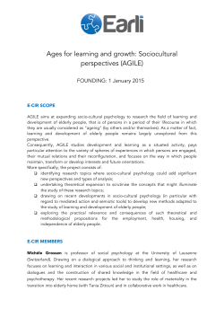Ages for learning and growth: Sociocultural perspectives