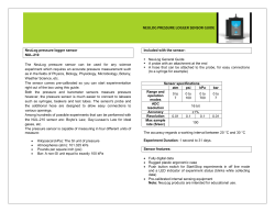 NEULOG pressure LOGGER SENSOR GUIDE