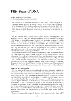 Fifty Years of DNA