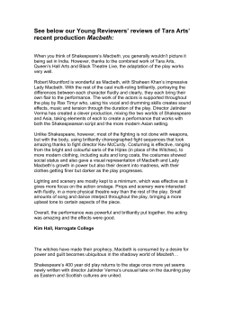 See below our Young Reviewers` reviews of Tara Arts` recent