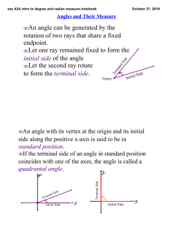 sec 42A intro to degree and radian measure.notebook