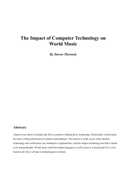 The Impact of Computer Technology on World Music
