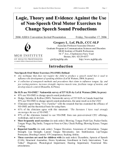 Logic, Theory and Evidence Against the Use of Non