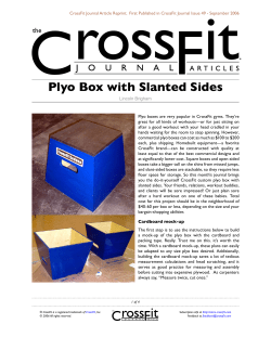 Plyo Box with Slanted Sides