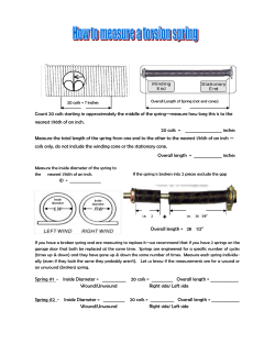 how to measure torsion spring