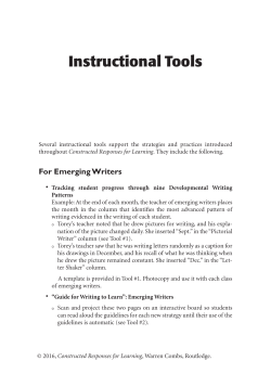 Appendix: Instructional Tools