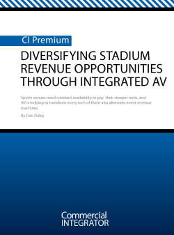 DIVERSIFYING STADIUM REVENUE OPPORTUNITIES THROUGH