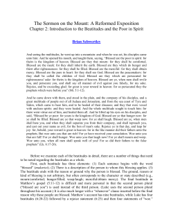 The Sermon on the Mount: A Reformed Exposition