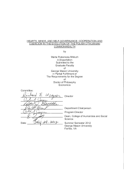 HEARTS, MINDS, AND SELF-GOVERNANCE: COOPERATION At