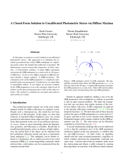 A Closed-Form Solution to Uncalibrated Photometric Stereo via