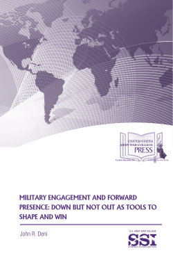 military engagement and forward presence: down but not out as