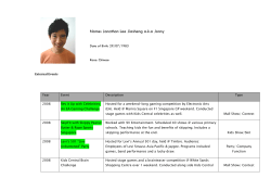 Name: Jonathon Lee Jiasheng aka Jonny