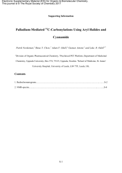 Palladium-Mediated 11C-Carbonylations Using Aryl Halides and