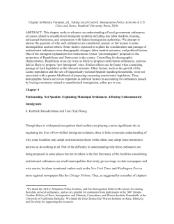 Partisanship, Not Spanish: Explaining Municipal Ordinances