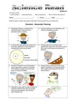 Scientist - Alexander Fleming