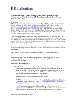 National Drug Codes Requirement to be Enforced for