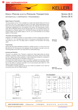 Series 33X,35SX engl. - Serv`Instrumentation