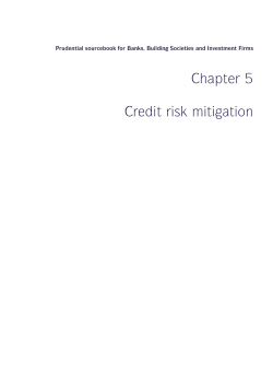 Chapter 5 Credit risk mitigation