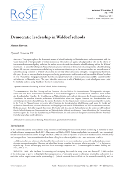 this PDF file - RoSE &ndash; Research on Steiner Education