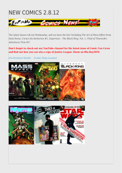 new comics 2.8.12