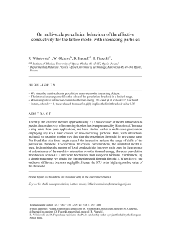 On multi-scale percolation behaviour of the effective conductivity for