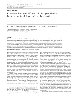 Communalities and differences in fear potentiation between cardiac