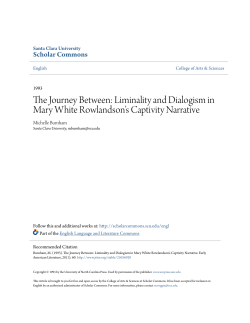 The Journey Between: Liminality and Dialogism