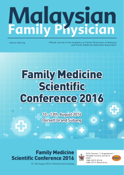 Family Medicine Scientific Conference 2016