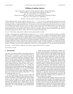 Melting of sodium clusters