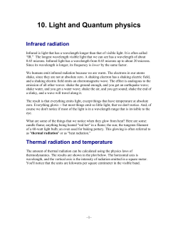 10. Light and Quantum physics - Physics Department, Princeton