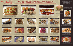 Yu Shang Specialty rolls - Yu Shang Mandarin and Japanese