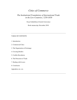 Cities of Commerce (Intro and Conclusion).