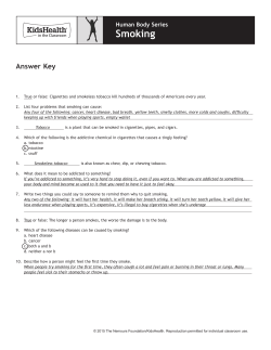 Answer Key - KidsHealth in the Classroom