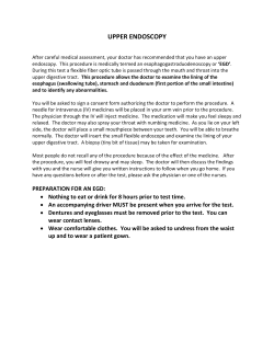 UPPER ENDOSCOPY