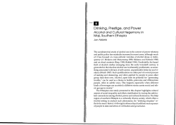 Drinking, Prestige, and Power