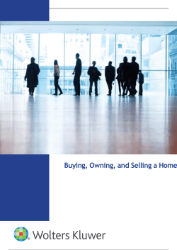 Buying, Owning, and Selling a Home