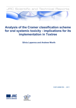Analysis of the Cramer classification scheme for
