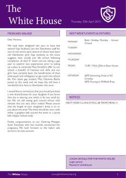 The Whitehouse 30th April 2015