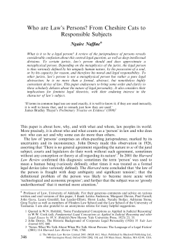 Naffine 2003 - Computer and Information Science