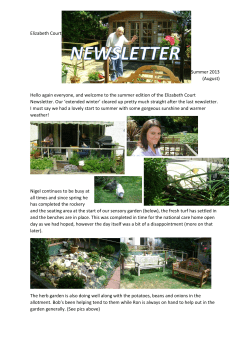 Summer 2013 - Elizabeth Court Rest Home