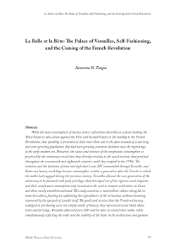 La Belle et la B&ecirc;te: The Palace of Versailles, Self
