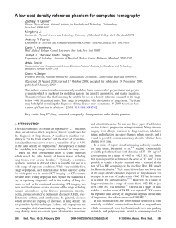 A low-cost density reference phantom for computed tomography
